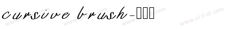 cursive brush字体转换